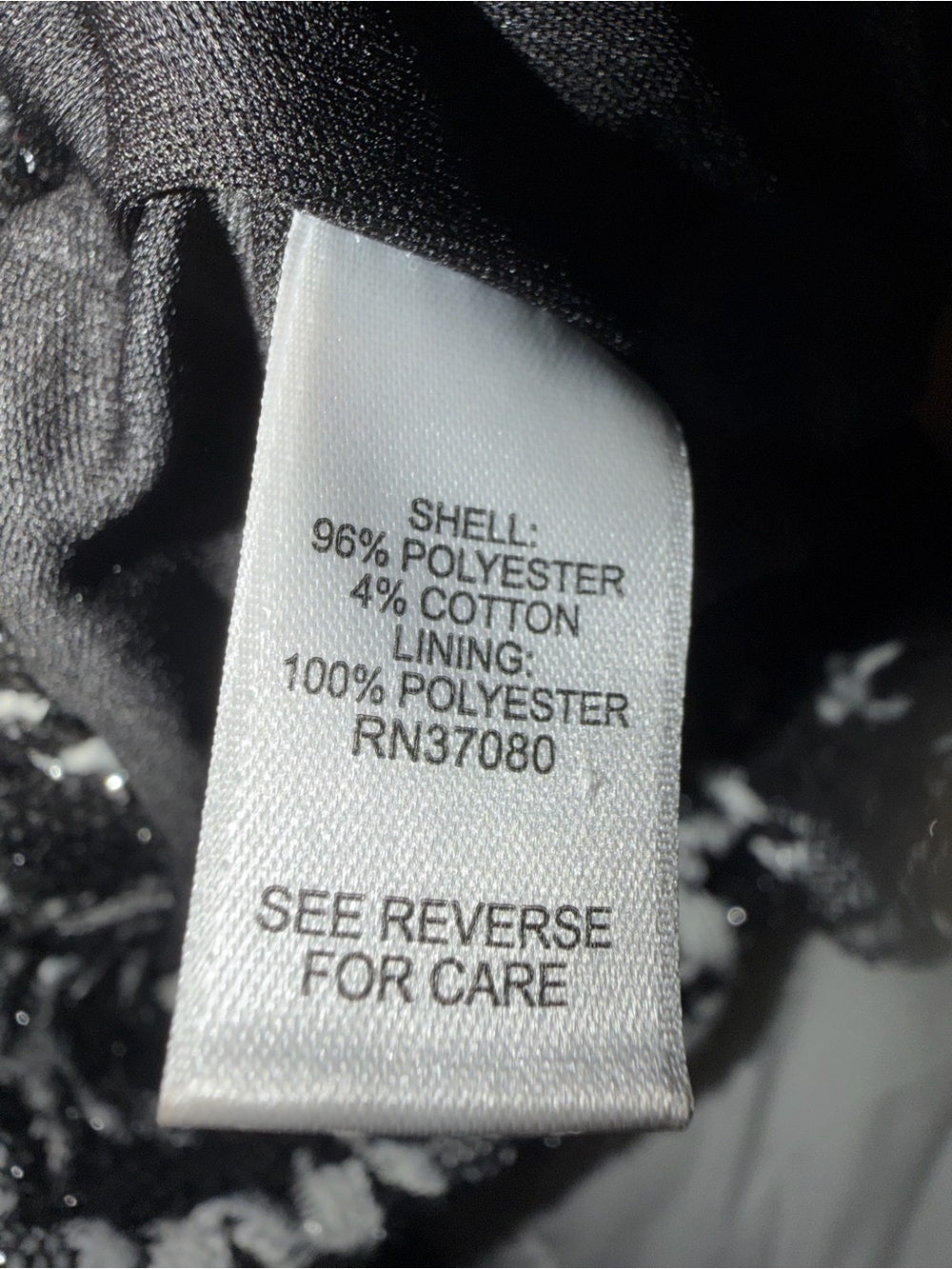 Versona Black & White Houndstooth Tweed Skort - Picture 8 of 8